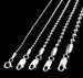 1.5MM 1.9MM 2.5MM 3MM 4MM Solid 925 Sterling Silver Italian BALL/BEAD Chain Necklace Bracelet Made in Italy: 7' 10 16 18 20 22 24 30' Inches 