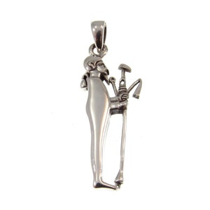 Solid 925 Sterling Silver Ancient Egyptian God PTAH Pendant, the Almighty Creator of the World, Lord of Truth, Deity of Memphis