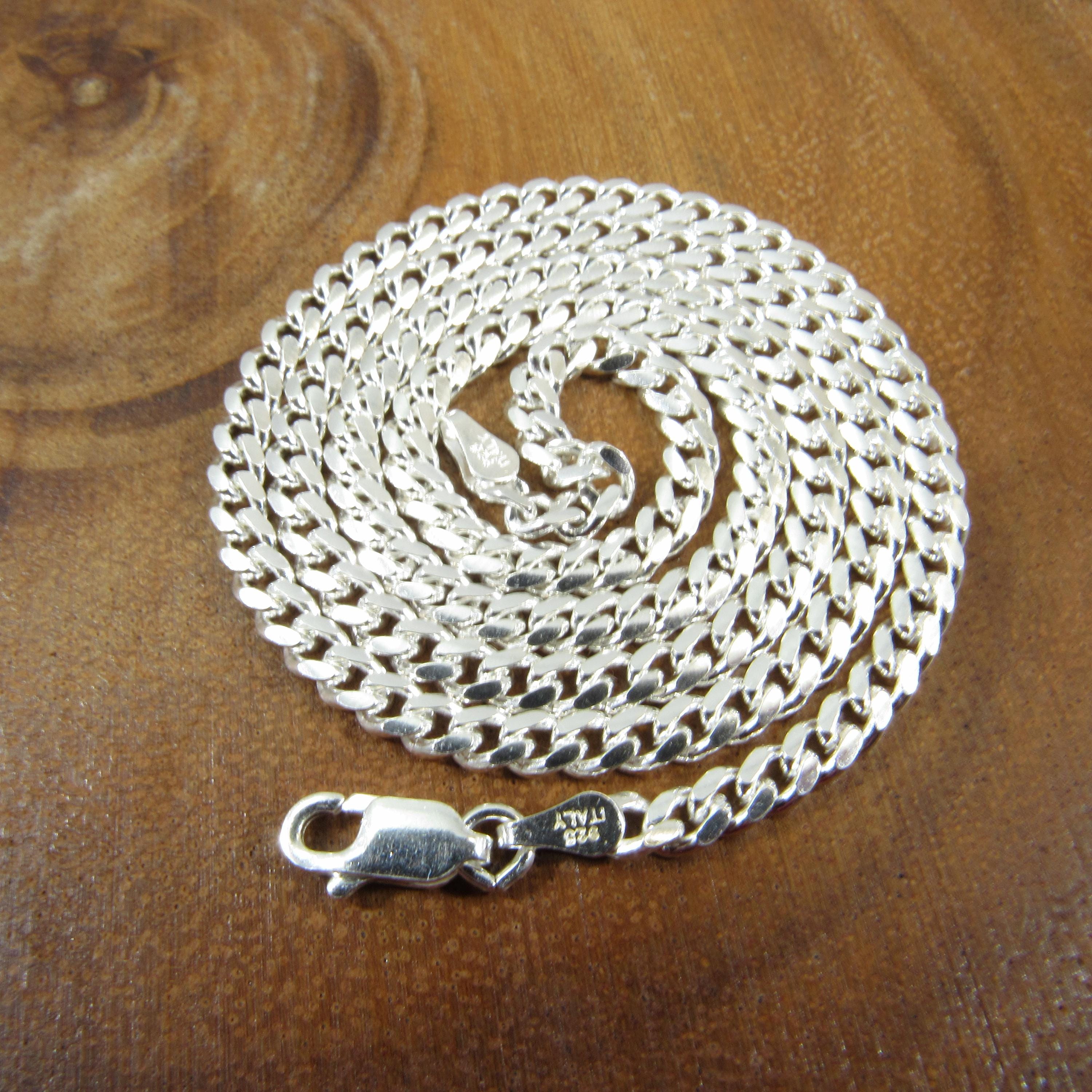 Savlano 925 Sterling Silver 6.5MM Italian Miami Cuban Link Chain Necklace For Men - Made In Italy Comes With A Gift Box (20 - Foto 7