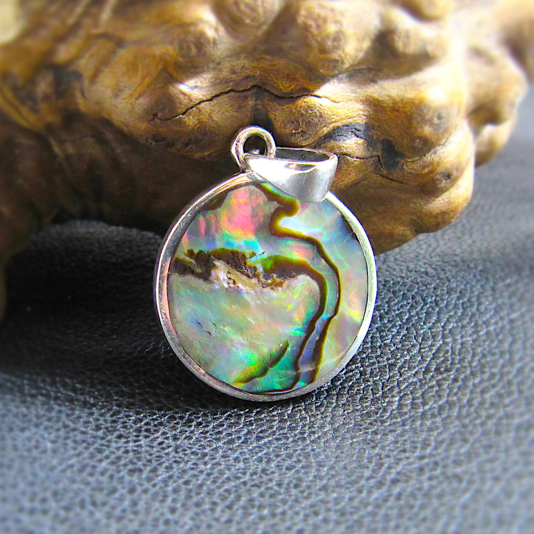 Bracciale Urna A Forma Di Colibrì In Argento 925 Con Conchiglia Abalone, Gioiello Portaceneri Per Donna - 2