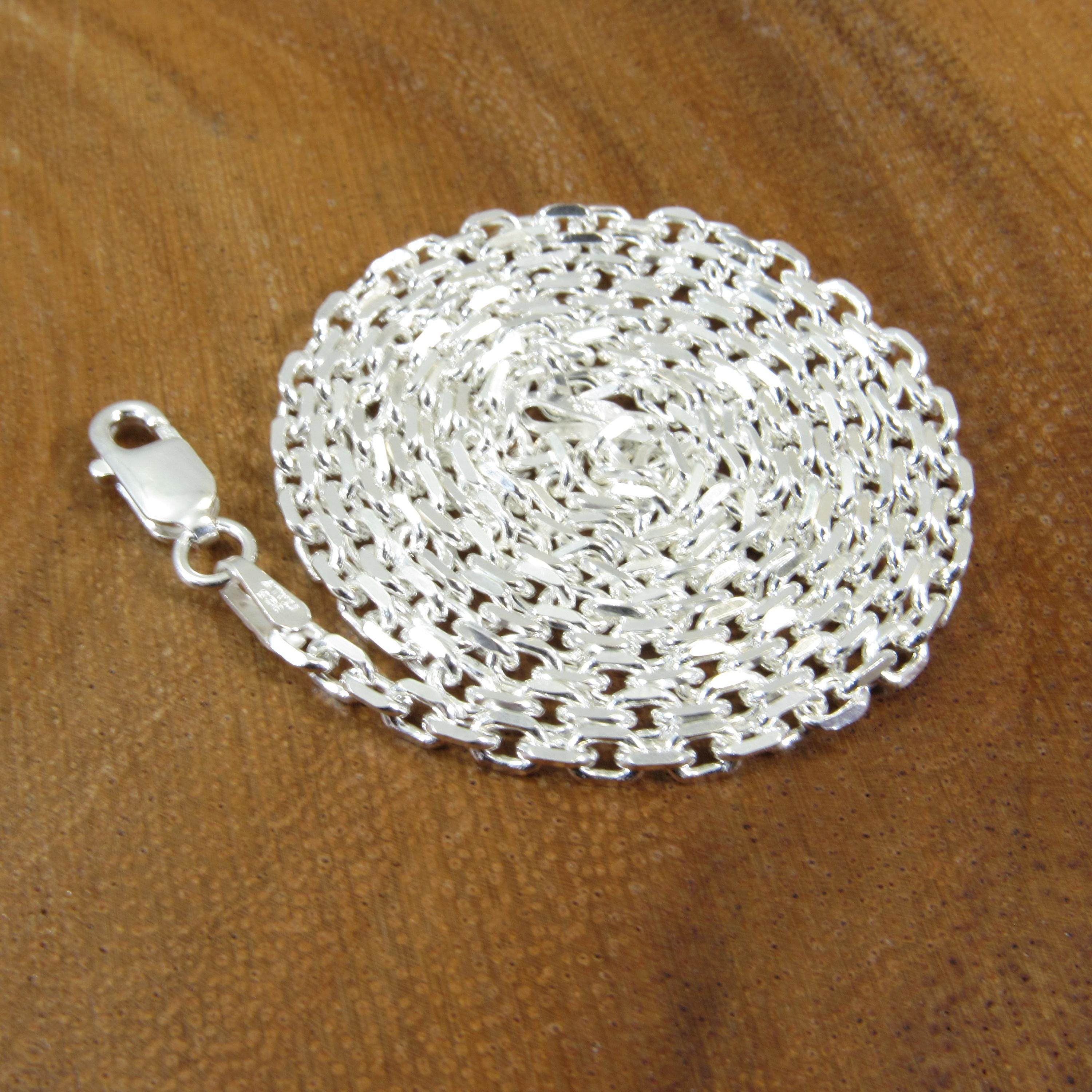 Designer Kette Halskette 925 Sterling Silber Silver Necklace Italy COOL