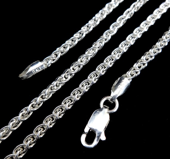 Sterling Silver Cable Chain Necklace Women Necklace 2.5mm 20 22 24 26 Inches