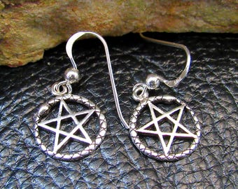 Keltischer Knoten Pentagramm Pentakel 925 Sterlingsilber Ring Pagan Wicca