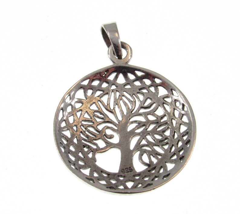 Solid 925 Sterling Silver Tree of Life Pendant – Celtic Knot Necklace ...