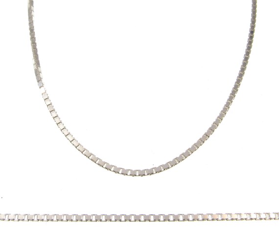 925 Italy Solid Sterling Silver Box Chain Necklace - Different Sizes Brand New