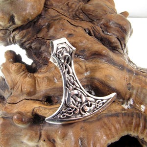 Solid 925 Sterling Silver Celtic Thor&#39;s Hammer Slide Pendant - Mjollnir Jewelry - Celtic Scrolls & Knotwork, Handcrafted Mens Viking Jewelry