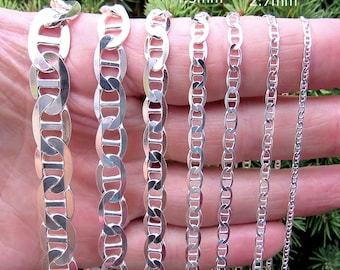 Bracciale Catena Maglia Cerchi Alternati Spazzolati E Lucidi In ARGENTO 925 Galvanica Oro - Foto 13