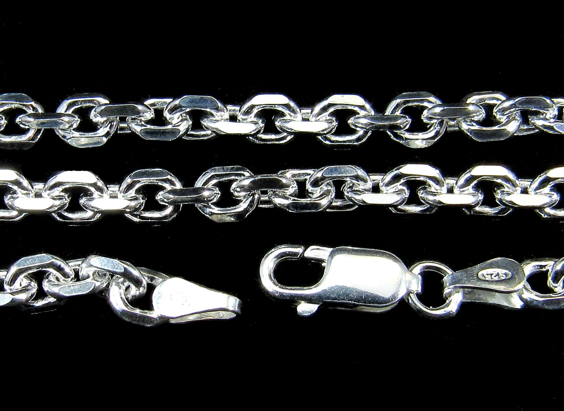 .925 Sterling Silver Cable Chain - Adjustable 16-18 (Copy) — Abbey Road  Collection