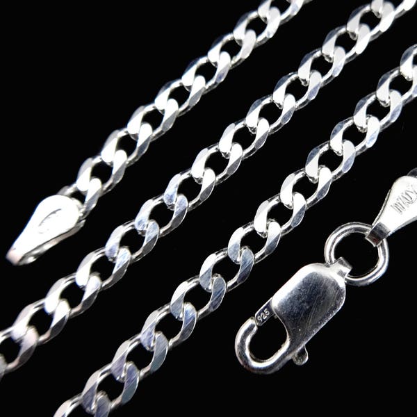 Silver Curb Chain - Etsy