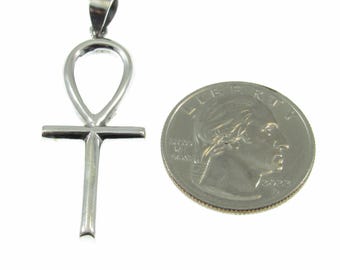Pendente Ankh Con Ali Ciondolo Ankh Egizio In Argento Sterling 925 - Con Ali Della Dea Iside, Nuovo In Confezione Ciondolo Dea Iside Con Ali