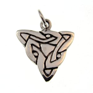 Solid 925 Sterling Silver Abstract Arrowhead Pendant, Handcrafted Charm