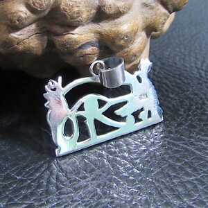 Solid 925 Sterling Silver Eye of Horus Pendant – Handcrafted Egyptian Symbol of Protection, Power, Health, Ancient Amulet with Falcon & Ankh image 2
