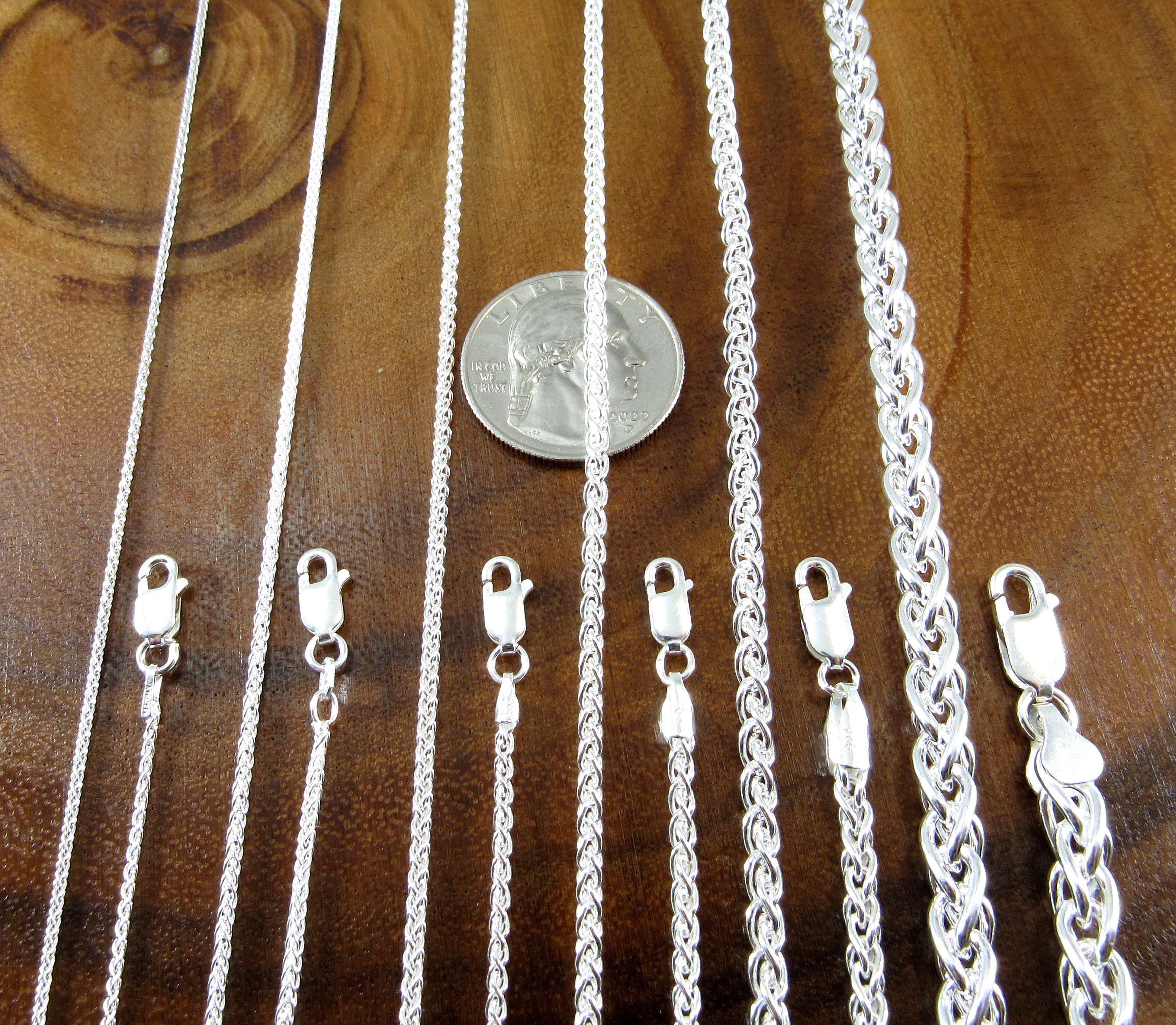 Silver Chain Necklace Braided - Etsy