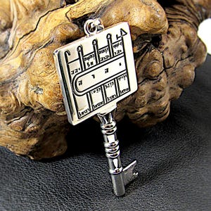 Solid 925 Sterling Silver King Solomon Seals Path Clearing Key Pendant – Handcrafted Kabbalah Amulet, Spiritual Protection Talisman Jewelry