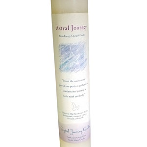 Reiki Charged Intention Candles, 7" Herbal Scented Manifestation Candle ...