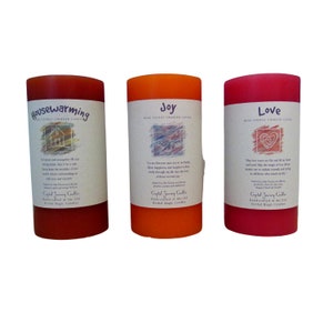 Reiki Charged Intention Candle, 3x6 Herbal Magic Pillar, Scented Ritual ...