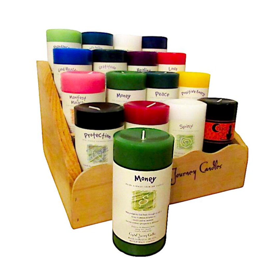 Reiki Charged Intention Candle, 3x6 Herbal Magic Pillar, Scented Ritual ...