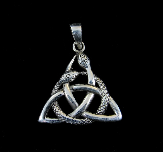 Handcrafted 925 Sterling Silver Norse//Celtic QUATERNARY SHIELD KNOT Pendant
