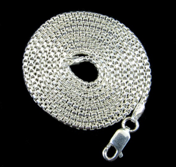 Solid 925 Sterling Silver Italian Ball Chain Bead Necklace, Men's