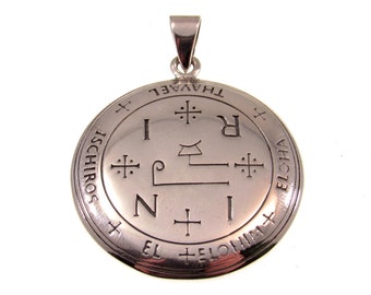 Archangel Sigils : Arch Angel Zadkiel Sigil, Bronze Pendant