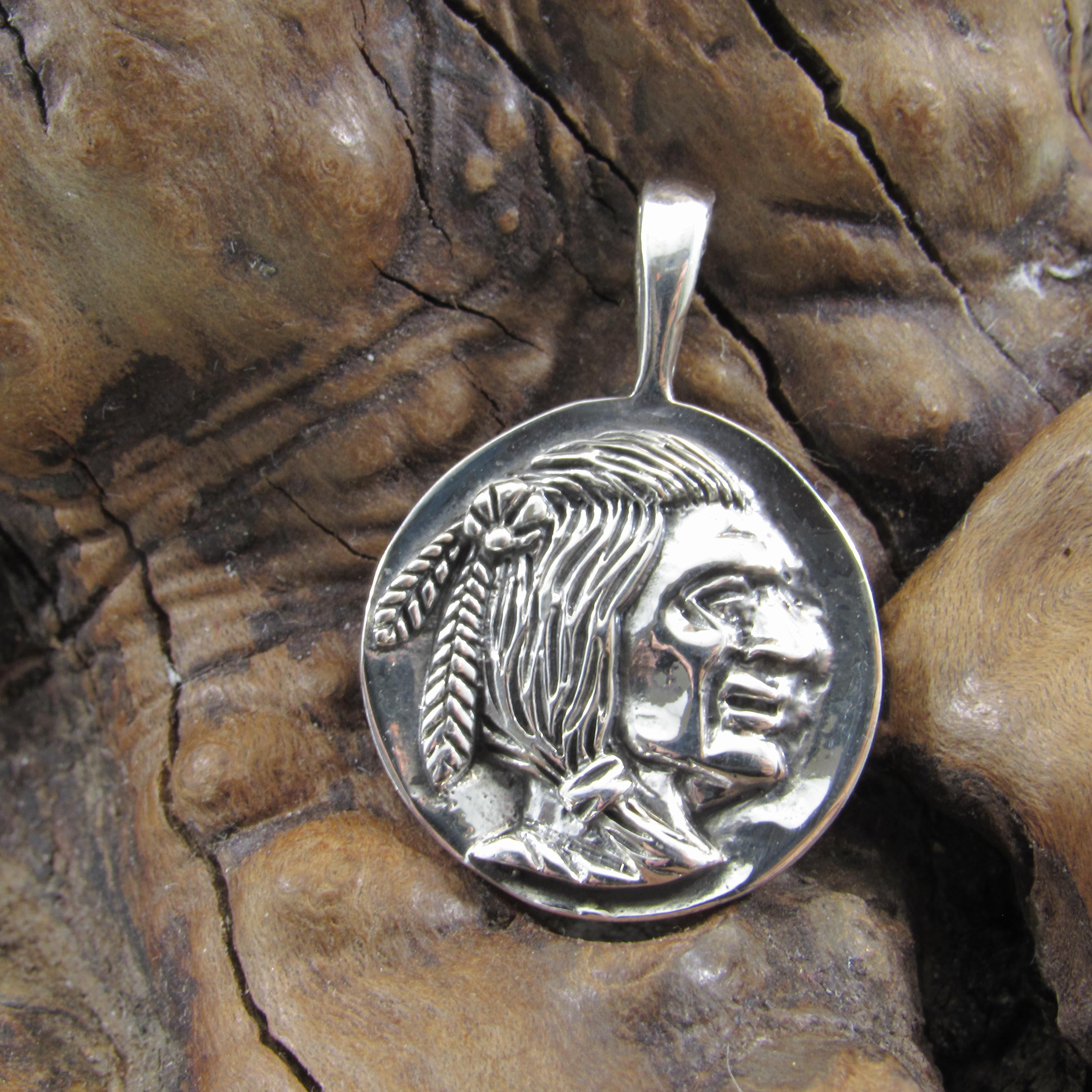 Sterling Silver Indian Feather Pendant - Etsy