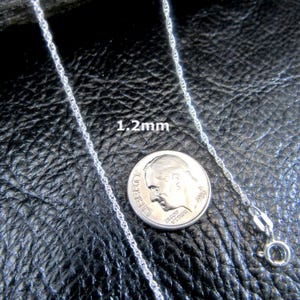 Massive 925 Sterling Silber Italienische Twisted Seil Kette, Lose Seil Halskette für Frauen, Feiner Schmuck Geschenk für Frauen, Made in Italy 1.2MM