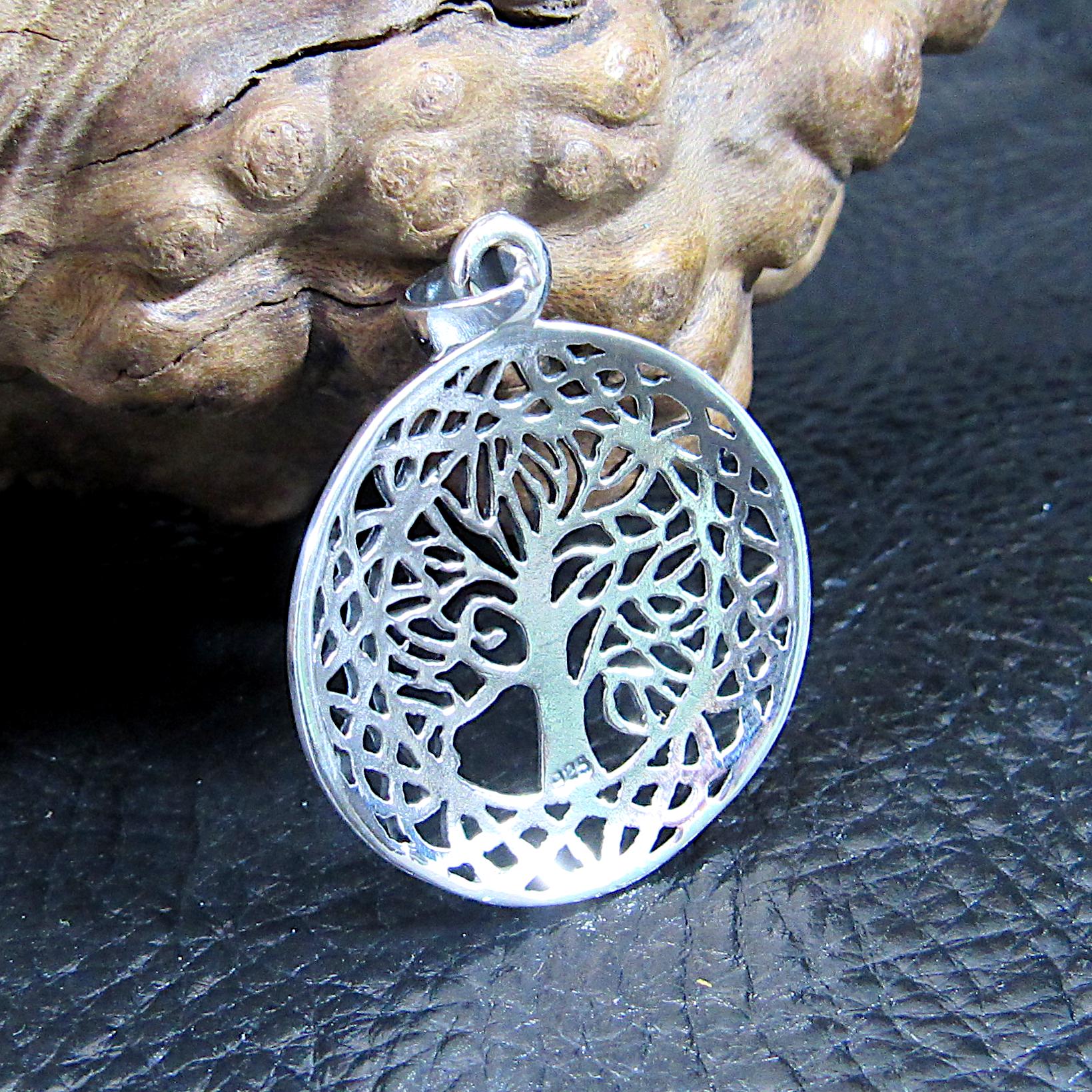 Solid 925 Sterling Silver Tree of Life Pendant – Celtic Knot Necklace ...