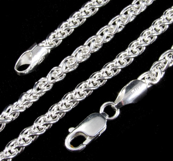 Solid 925 Sterling Silver Italian Ball Chain Bead Necklace, Men's