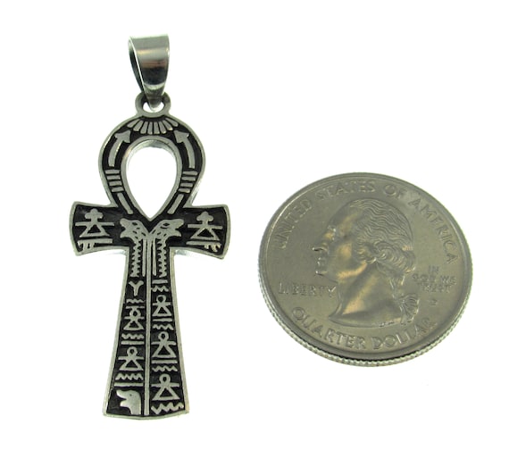 Handcrafted Solid 925 Sterling Silver Egyptian Ankh With
