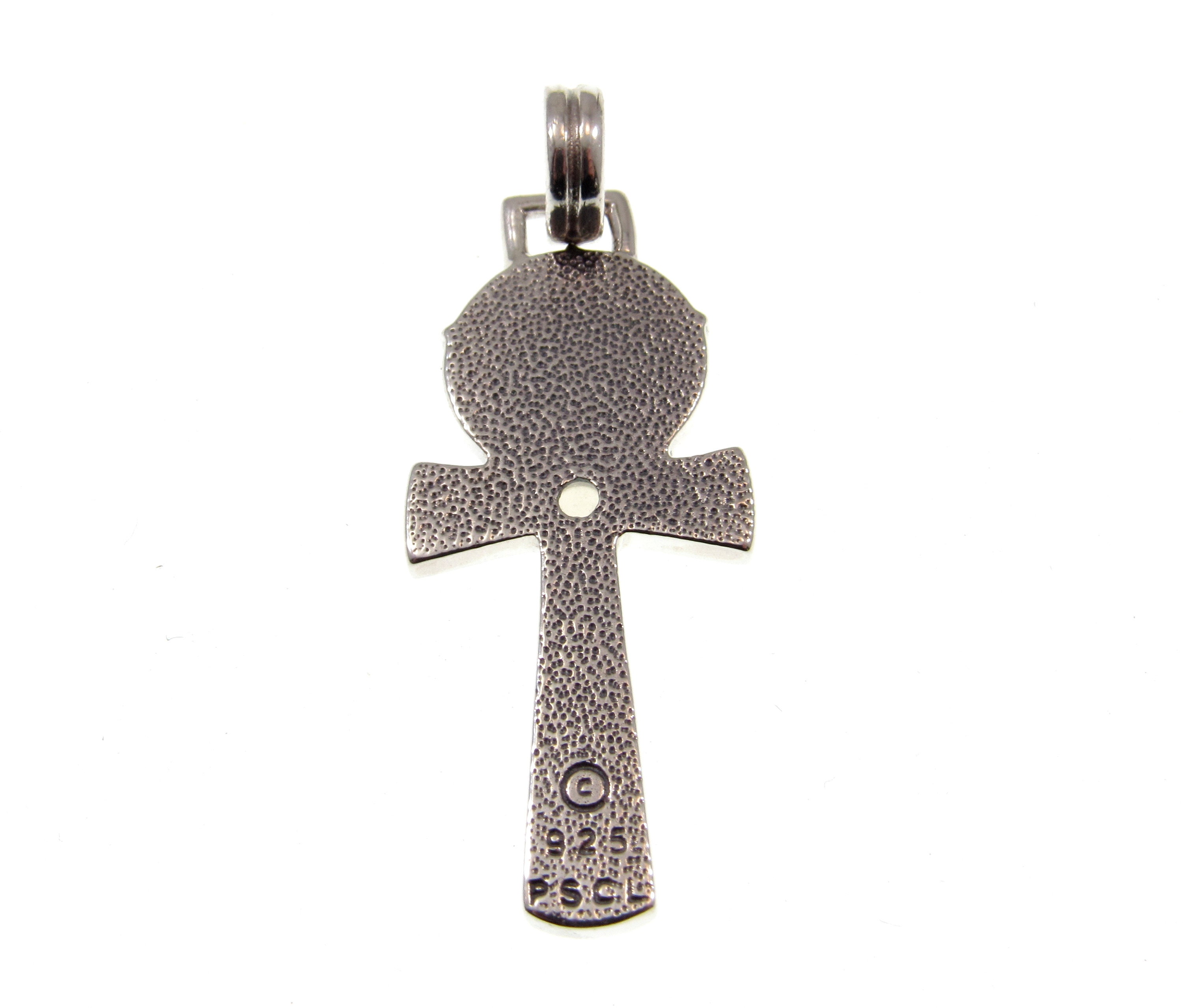 Solid 925 Sterling Silver Egyptian Ankh Pendant With Celtic Solid 925 Sterling Silver Egyptian Ankh Pendant With Celtic