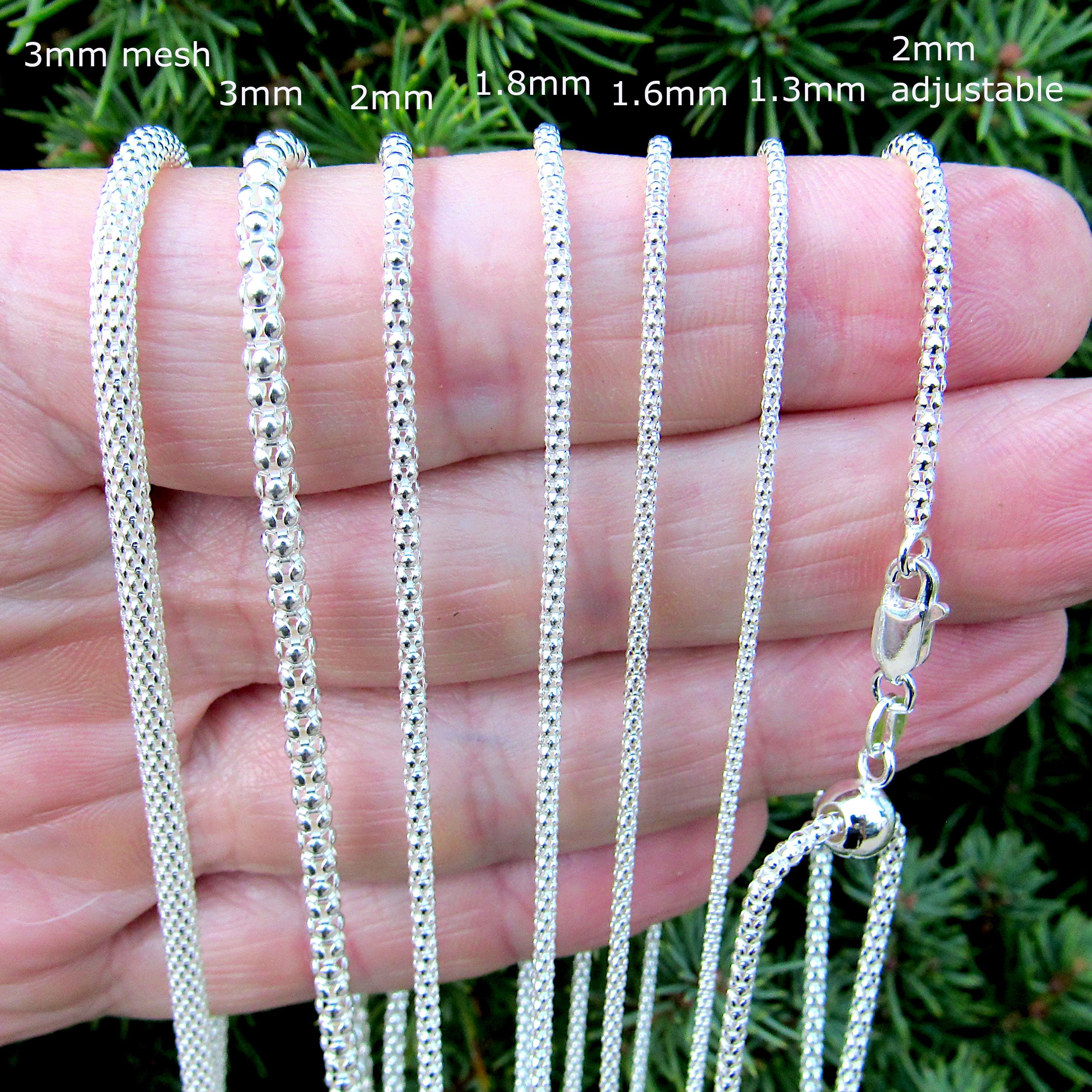 Collana A Catena In Argento 925, Maglia A Graffetta 5,2 Mm, Lunghezza 61 Cm, Unisex Con Chiusura A Moschettone - 2