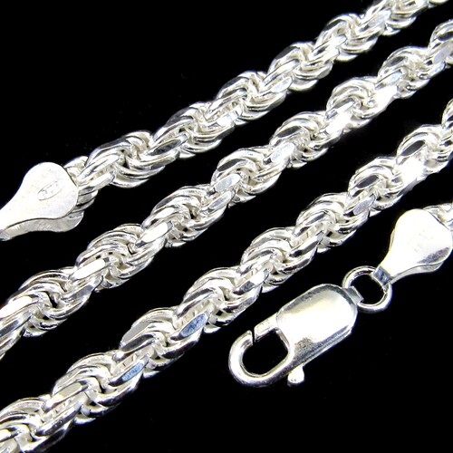 5MM Solid 925 Sterling Silver Italian 