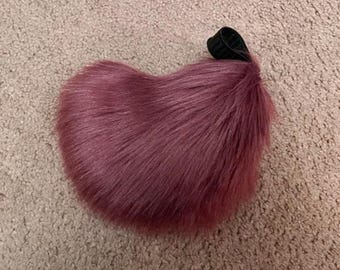 Burgundy Mini Fursuit Nub Tail