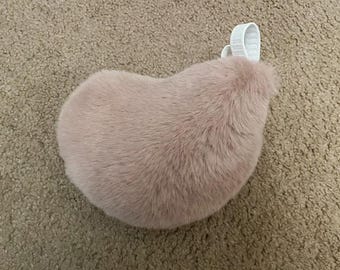 Fluffy Dusty Pink Short Fur Mini Fursuit Nub Tail