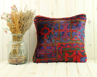 Persian rug cushion | Etsy Antique Persian Rug Throw Pillow