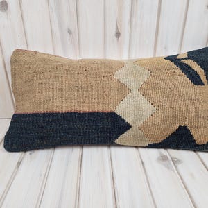 12 &#39;&#39; x 24 &#39;&#39; Zoll Kilim Kissenbezug, Dekokissen, türkisches Kelim Kissen, Teppichkissen, handgemachtes Kissen, Kelimkissen, ethnisches Kissen