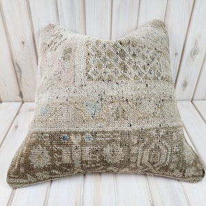 Anatolian Handwoven Carpet Pillow, Cushion cover, Kilim Pillow Cover, Tribal Pillow, Ethnic Kilim Pillow,Kilim Cushion Cover,Pillow