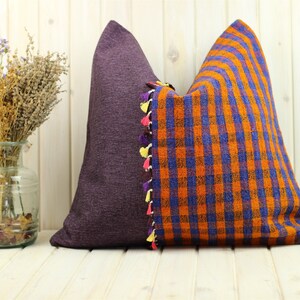 Kilim Pillow 20x20, Kilim Waist Pillow, Colorful Pillow Cover, bohemian pillow, 100% wool pillow cover,turkish pillow,home Decorative Pillow