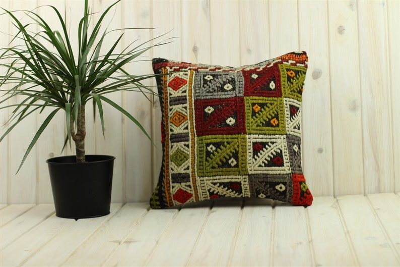 Home Decor Kilim Cushion Turkish Kilim Pillow Decorative Pillow Pillows Decorative Pillow 16*16in Home Design Home Living