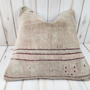 Anatolian Handwoven Carpet Pillow, Cushion cover, Kilim Pillow Cover, Tribal Pillow, Ethnic Kilim Pillow,Kilim Cushion Cover,Pillow