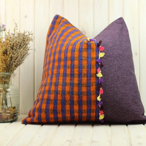 Kilim Pillow 20x20, Kilim Waist Pillow, Colorful Pillow Cover, bohemian pillow, 100% wool pillow cover,turkish pillow,home Decorative Pillow