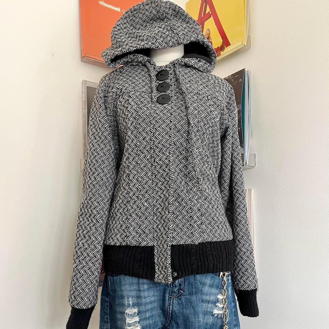 Vintage 2000s Y2K Ripcurl Houndstooth Check Button up