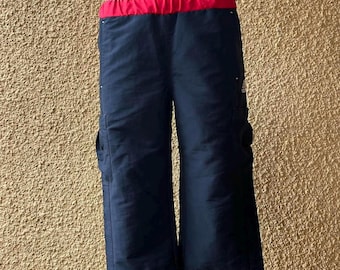 vintage 2000s y2k Activewear marine Adidas Capri Hose Baggy Fit
