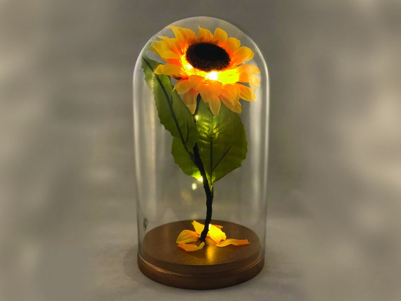 Enchanted Sunflower Lamp Beauty and the Beast Sunflower in image 0