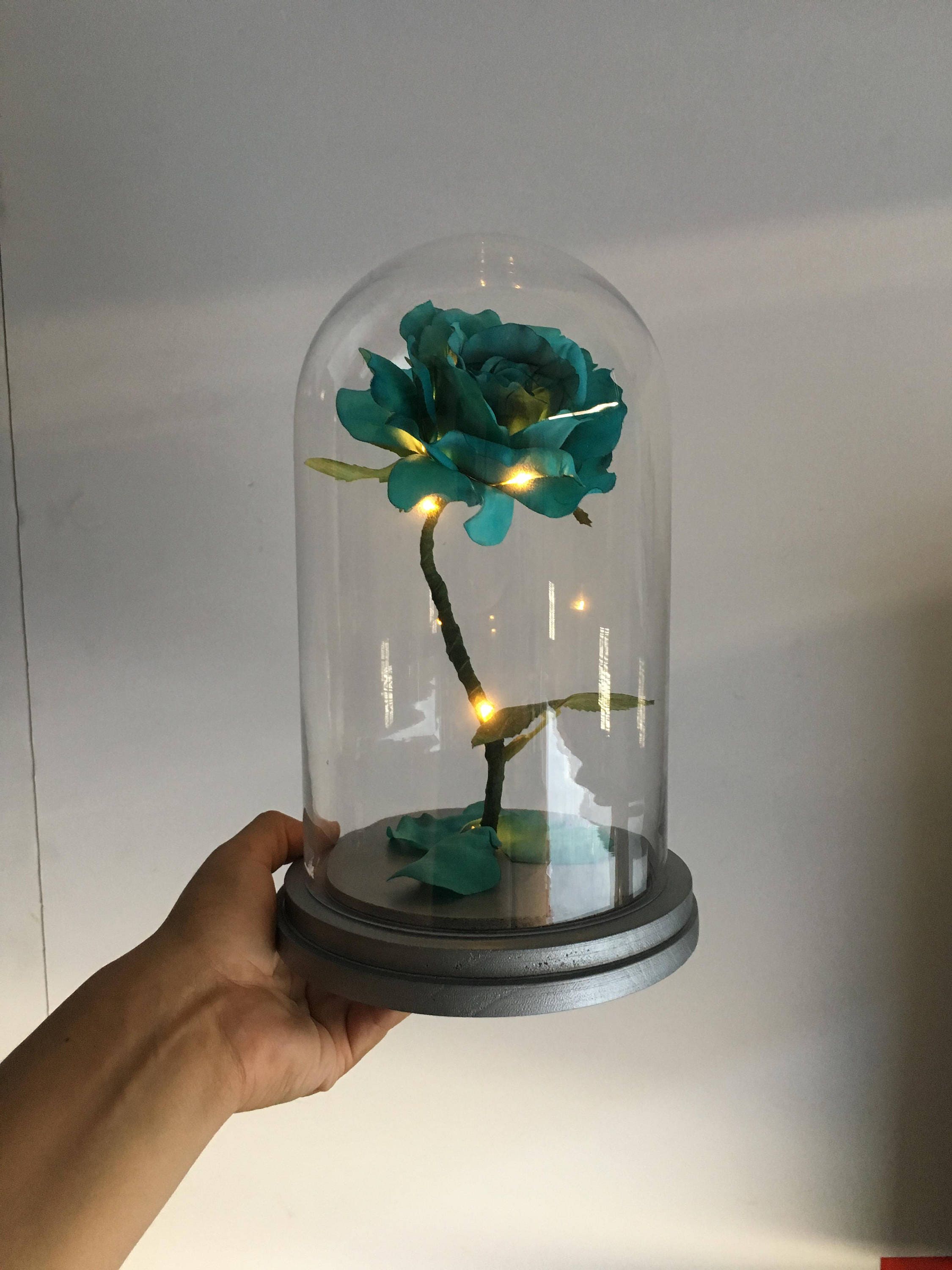 Enchanted Rose Flower Lamp Beauty and the Beast Enchanted Etsy