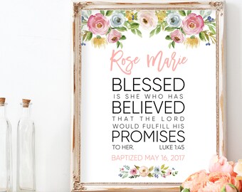Baby Dedication Gift, First Communion Gift for Girl, Baptism Gift Girl, Confirmation Gift, Baptism Favors, Baby Girl Gift, First Communion