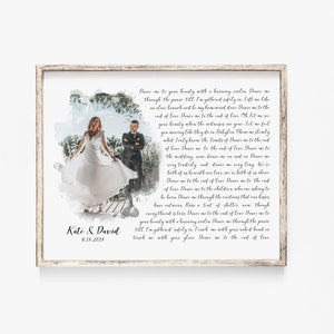 1st Anniversary Gift for Husband, Wedding Song Lyrics and Photo Gift, DIGITAL DOWNLOAD, Custom First Dance Song Art, Anniversary Gift