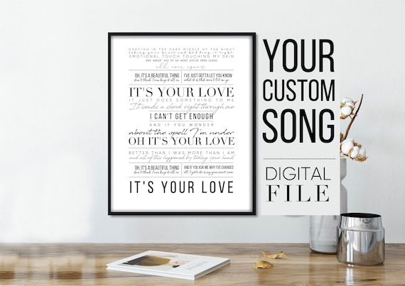 My Wish For You Lyrics Poster | Rascal Flatts | Music Art Print (16x20)