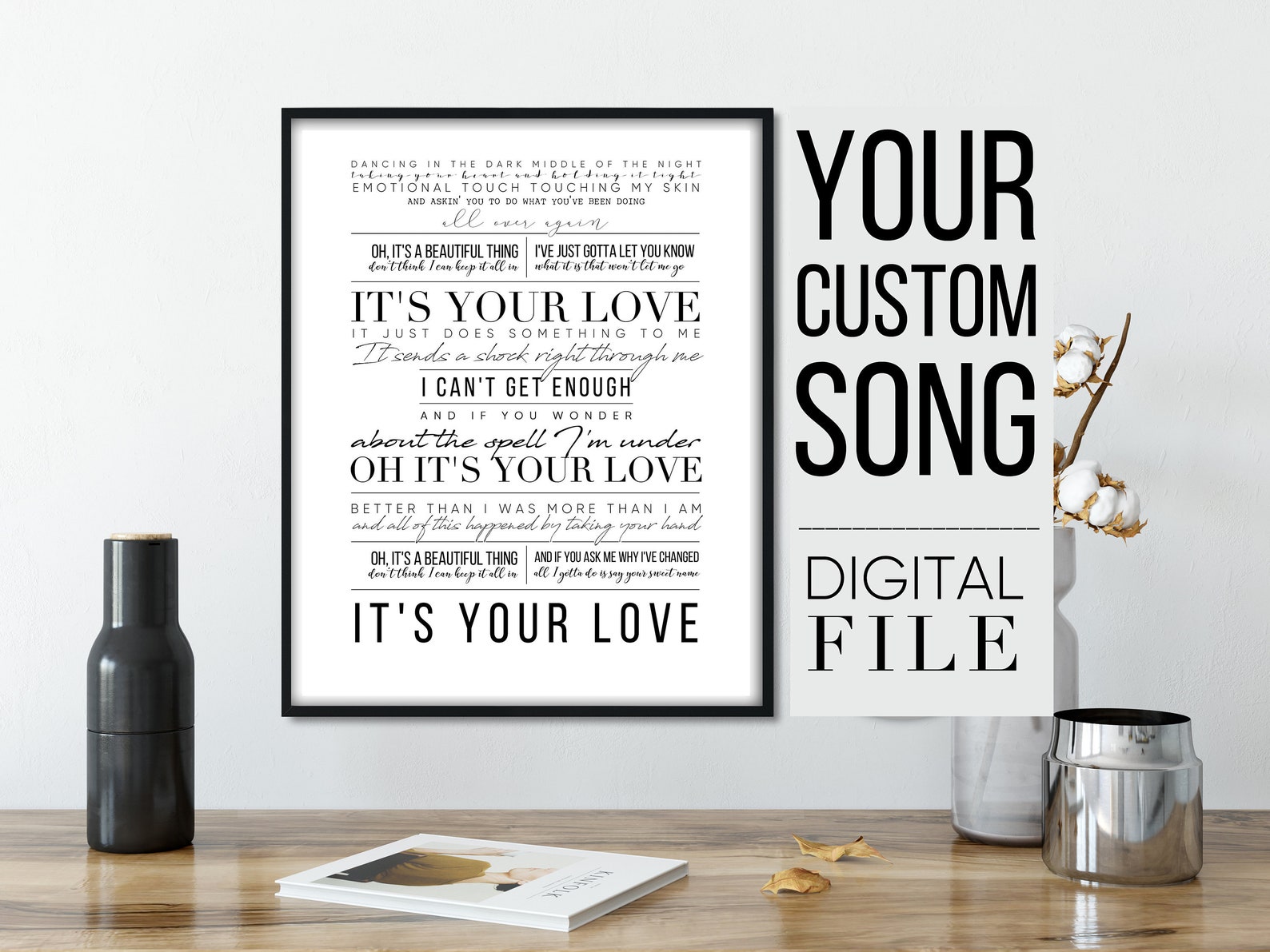 Custom Song Anniversary Gift Lyrics Wall Art Wedding Lyric - Etsy