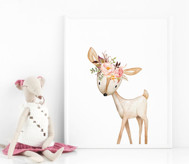 Nursery Wall Art Nursery Art Set of 3 Prints Woodland Nursery Etsy